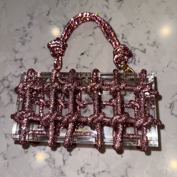 Cult Gaia Bess rhinestone shoulder bag - Picture 3 of 14